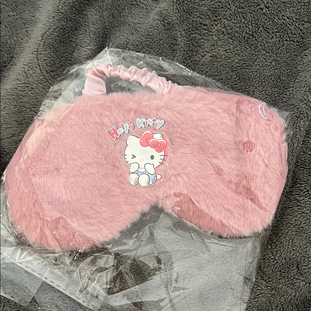 Hello Kitty Pink Fluffy Sleep Mask